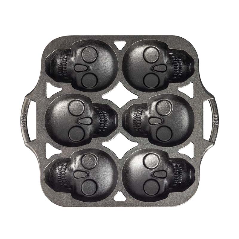 Lodge Ironware - Skull Mini Cake Pan