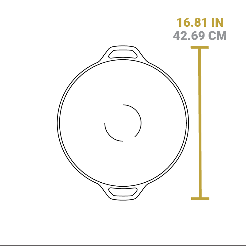 Lodge Castiron - 14 Inch Seasoned Cast Iron Wok - Image 7