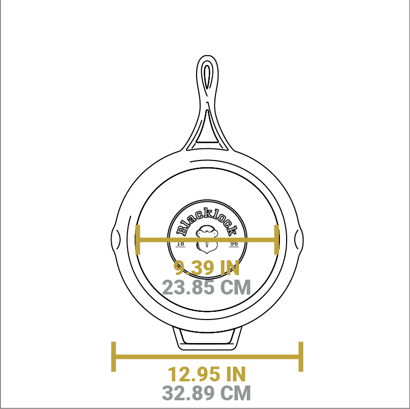 Lodge Castiron - Blacklock Lightweight Cast Iron Skillet Set - Image 10