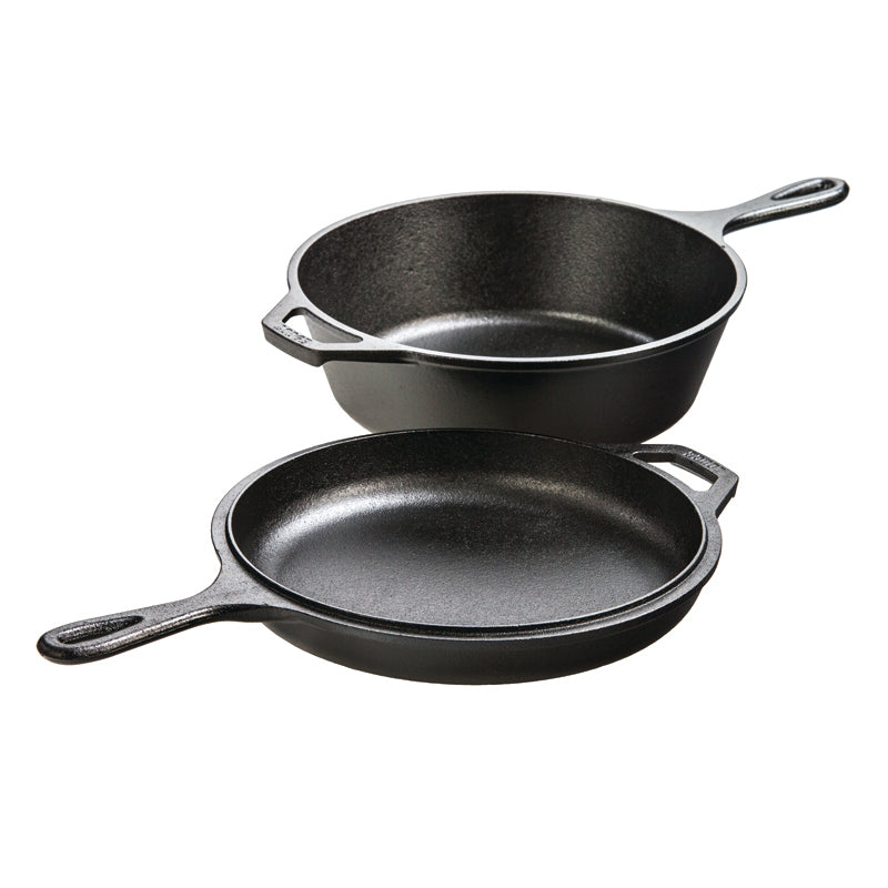 Lodge Castiron - 3.2 Quart Seasoned Cast Iron Combo Cooker - Image 16