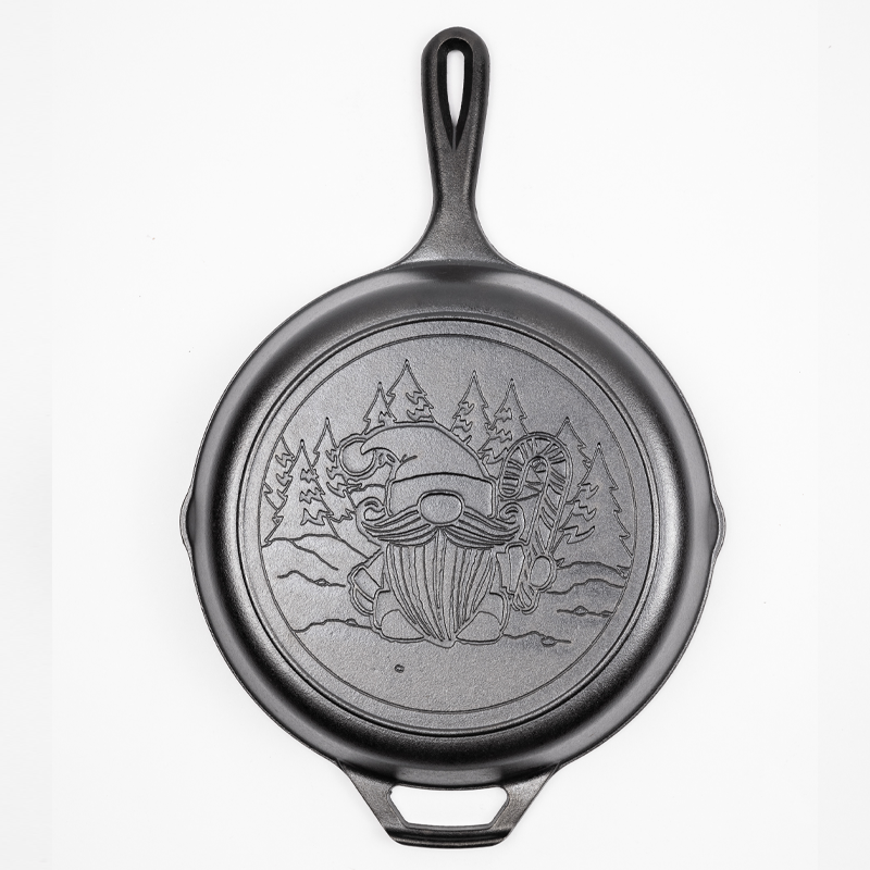 Lodge Ironware - Lodge Ironware - 10.25 Inch Seasoned Cast Iron Holiday Gnome Skillet - Image 6