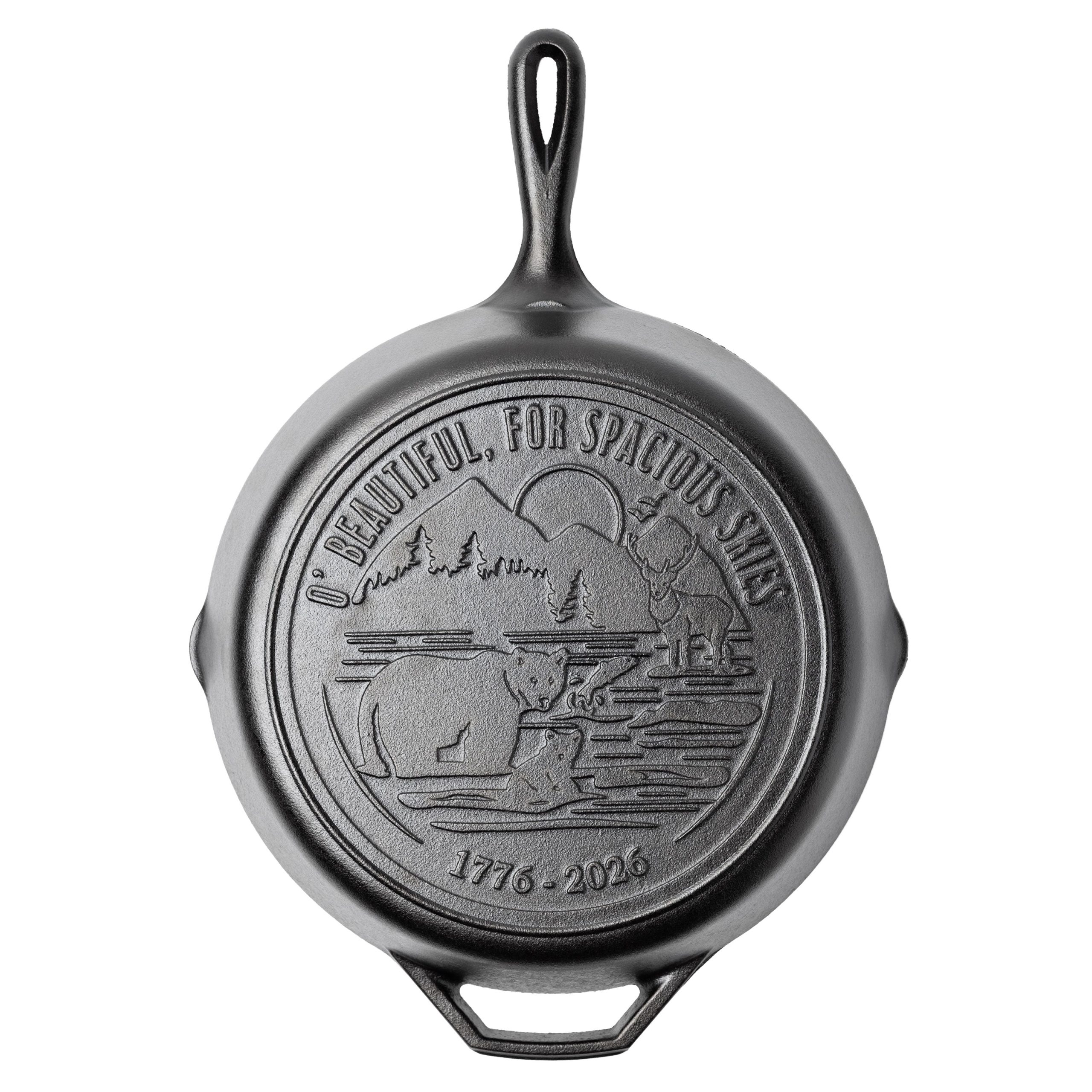 Lodge Ironware - Lodge Ironware - 12 Inch Seasoned Cast Iron Skillet, Spacious Skies