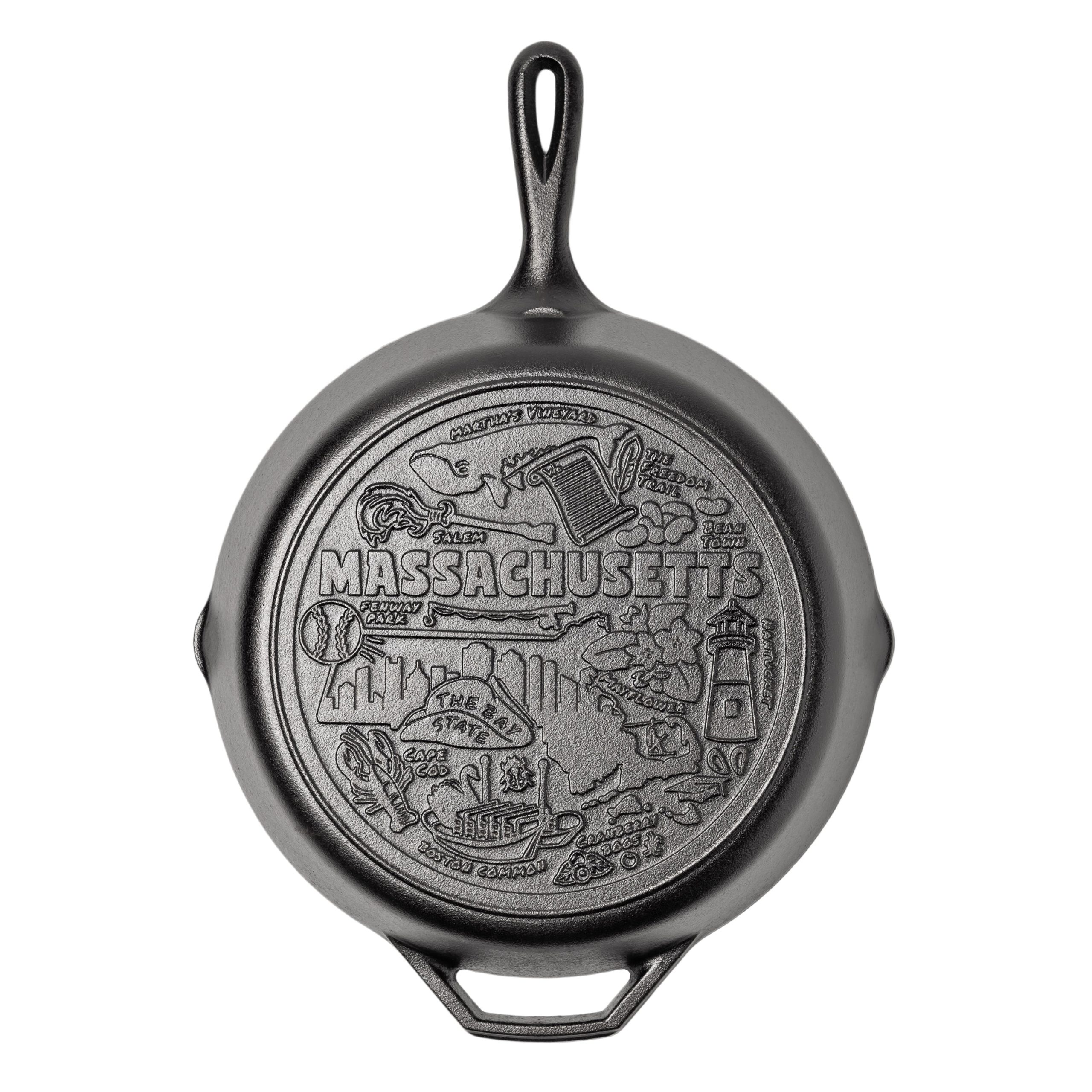 Lodge Castiron - American Road Trip: 12 Inch Seasoned Cast Iron Skillet, Massachusetts - Image 6