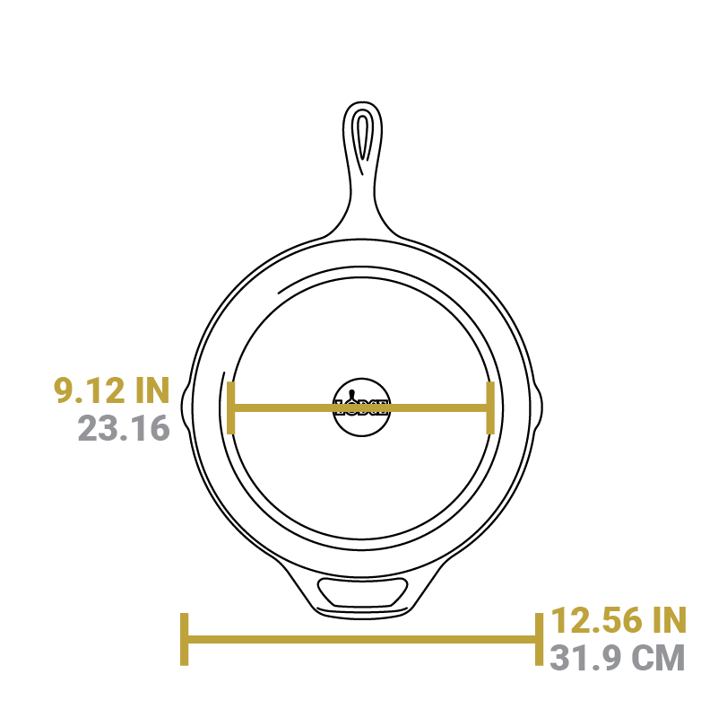 Lodge Castiron - 12 Inch Cast Iron Skillet with Handle Holder - Image 6