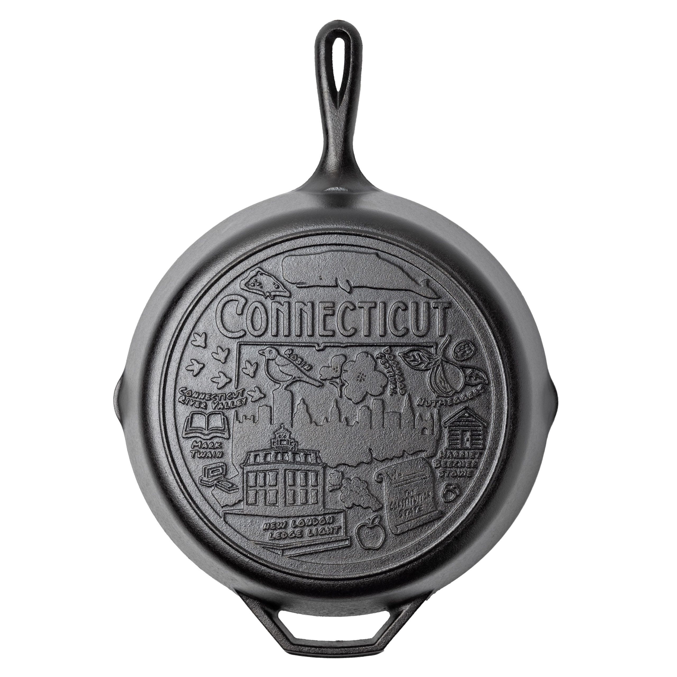 Lodge Castiron - American Road Trip: 12 Inch Seasoned Cast Iron Skillet, Connecticut - Image 6