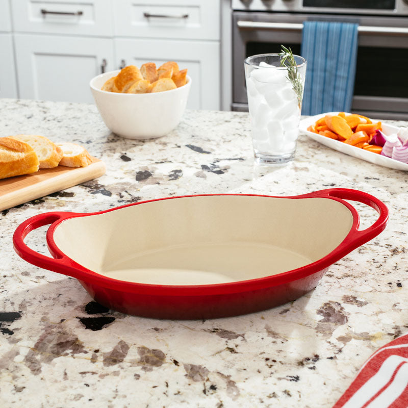 Lodge Castiron - Enameled Oval Casserole - Image 3