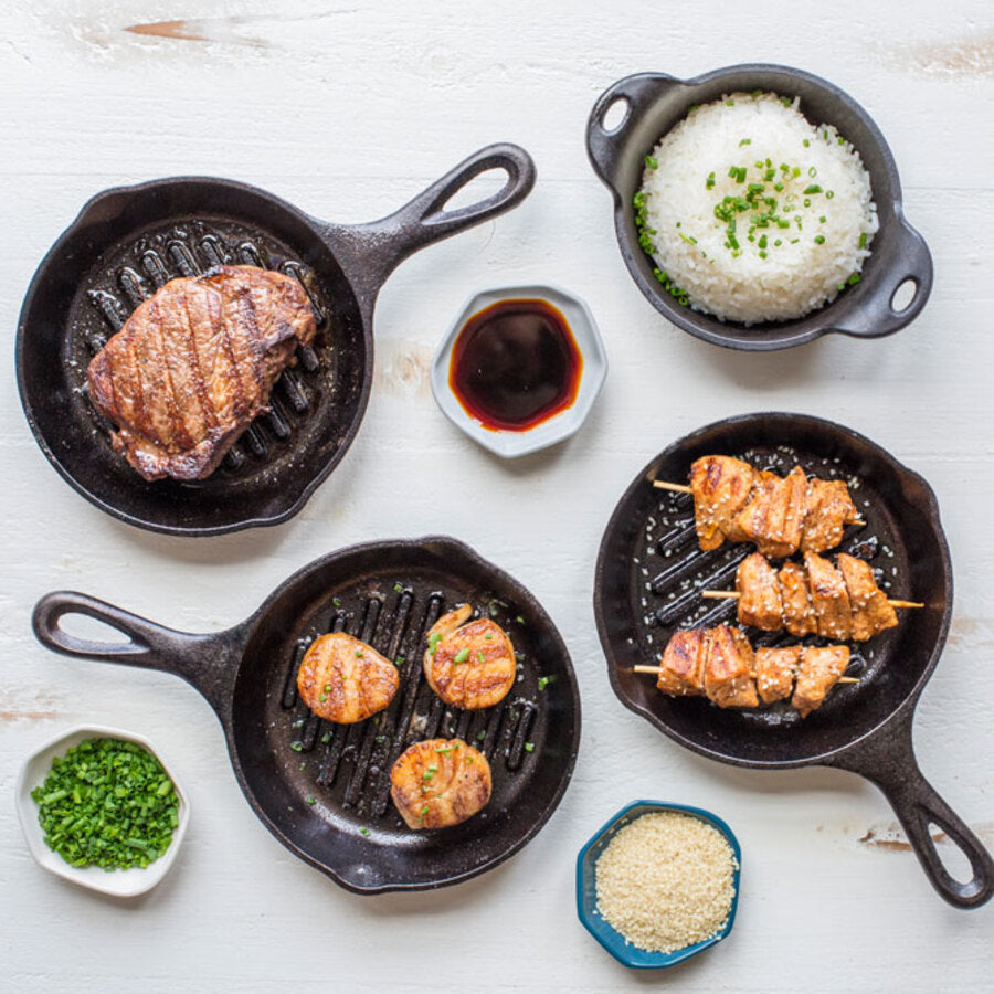 Lodge Ironware - Round Cast Iron Grill Pan - Image 3