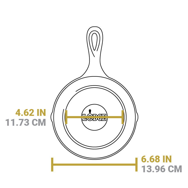 Lodge Ironware - Round Cast Iron Grill Pan - Image 9
