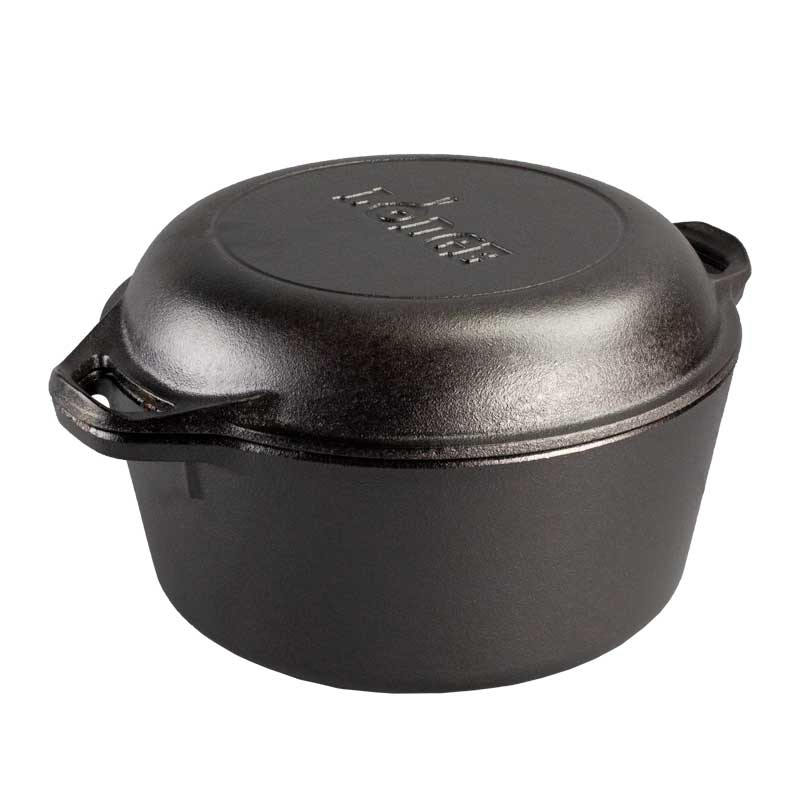 Lodge Castiron - 5 Quart Cast Iron Double Dutch Oven - Image 13