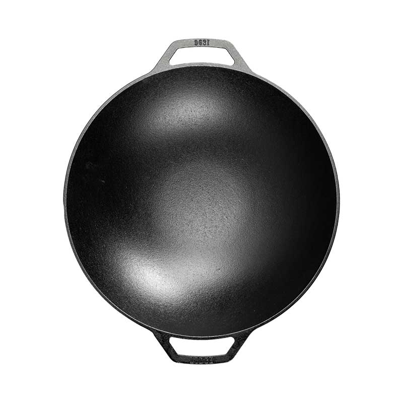 Lodge Castiron - 14 Inch Seasoned Cast Iron Wok - Image 5