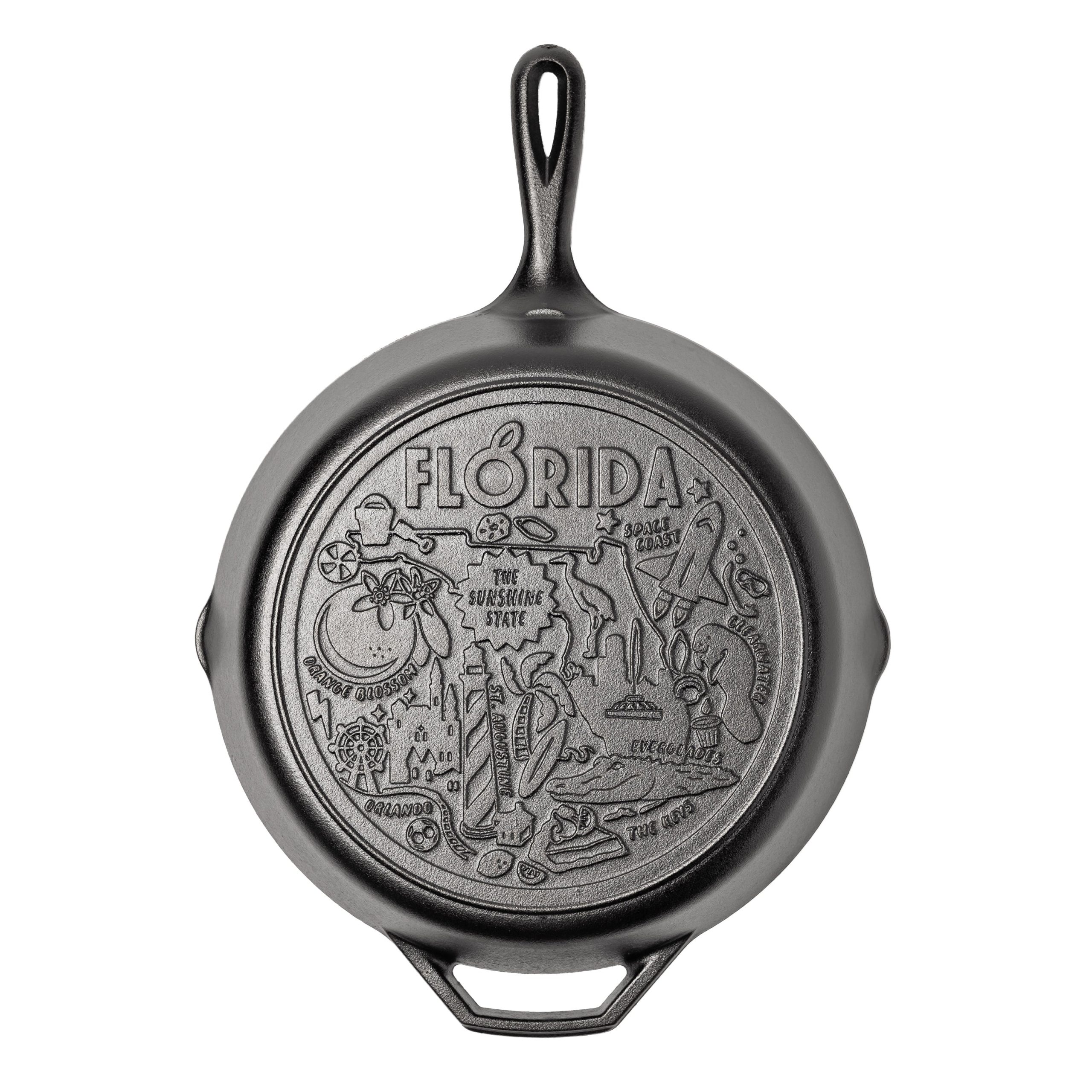 Lodge Castiron - American Road Trip: 12 Inch Seasoned Cast Iron Skillet, Florida