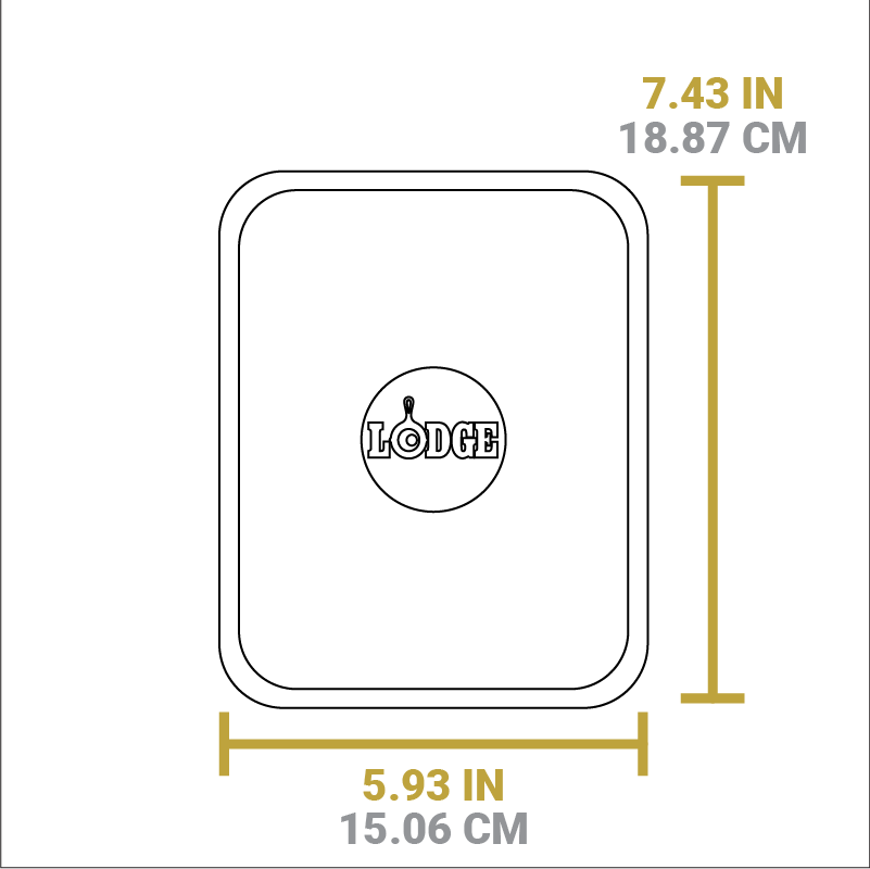 Lodge Castiron - 10 Ounce Rectangular Walnut Wood Underliner - Image 4