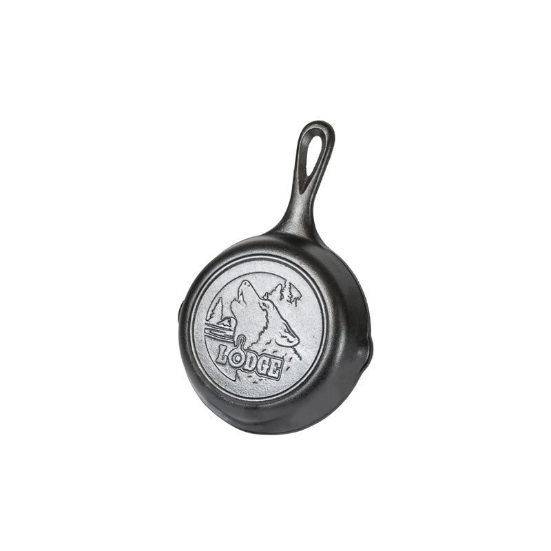 Lodge Castiron - Wildlife Series 6.5 Inch Cast Iron Wolf Skillet - Image 2