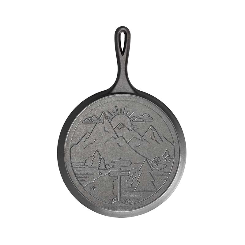 Lodge Castiron - Wanderlust 10.5 Inch Cast Iron Mountain Griddle - Image 9