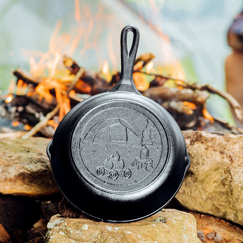Lodge Castiron - Wanderlust 8 Inch Cast Iron Tent Skillet - Image 8