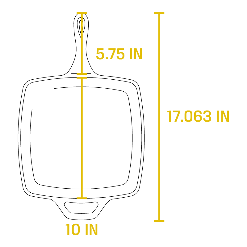 Lodge Castiron - Square Cast Iron Classic Skillet - Image 7