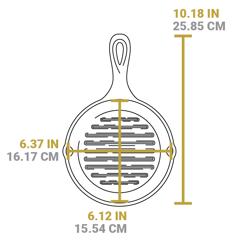 Lodge Ironware - Round Cast Iron Grill Pan - Image 7