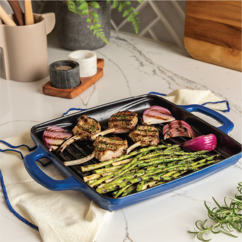 Lodge Castiron - USA Enamel 11 Inch Enameled Cast Iron Grill Pan - Image 6