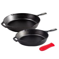 Lodge Ironware - Lodge Ironware - Fan-Favorite Skillets Set with Handle Holder